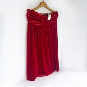 Old Navy Strapless Velvet Velour Dress woman’s L